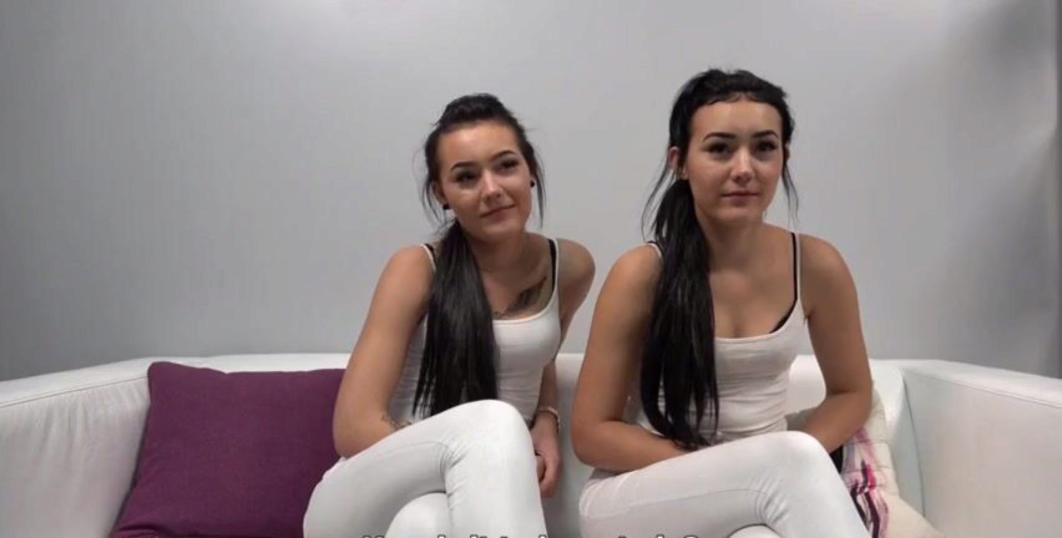 2130px x 1080px - Lesbian Identical Twin Sisters The Jolie Twins - XVDS TV